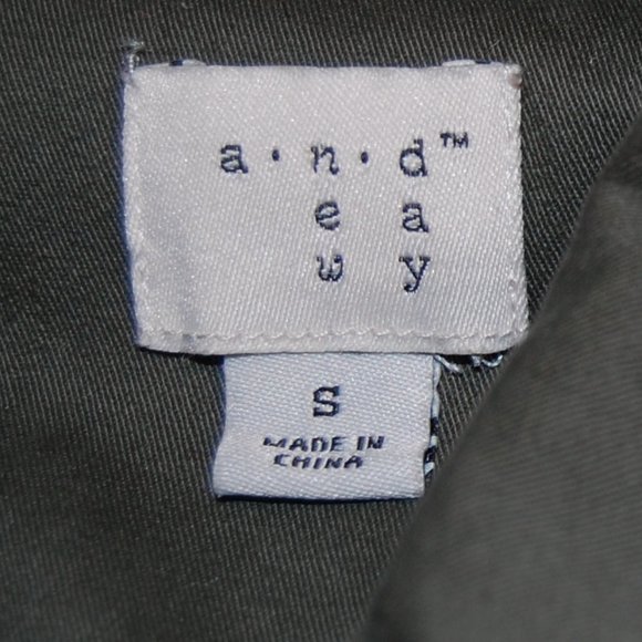 A New Day Women's Army Green Jacket W/ Decorative Beaded Pockets Size Small - Picture 14 of 15